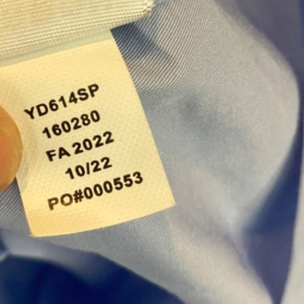 Carbon38 Women's Rhinestone Oversized Button Up Shirt Size Small Light Blue - Picture 9 of 9